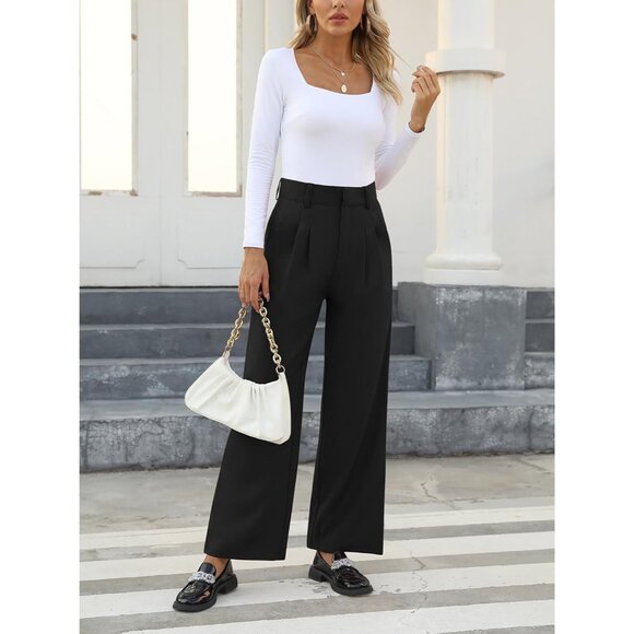 High Waisted Work Pants for Women Business Casual Outfits 2025 Office Dress Pant - Picture 4 of 6